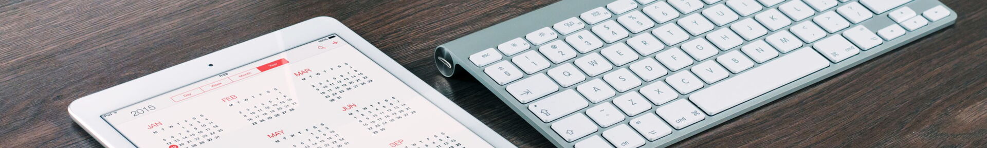 Foto Tastatur und Tablet